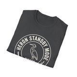 Heron Standby Mode Shirt, Funny Birder Shirt, Bird Watcher Gift, Birdwatching Tee, Birder Gift