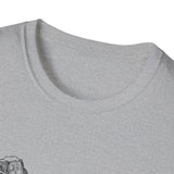 Surreal Paddler Shirt, Kayak to Mountain Illusion Art Tee, Kayaker Gift, Paddling Tee, Lake Life Gift
