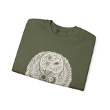 Surreal Celestial Sweatshirt, Eclipse Owl Illusion Art Crewneck, Moon Phase Tee, Mystical Witchy Gift
