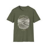 Surreal Runner Shirt, Track to River Illusion Art Tee, Runner Gift, Running Tee, Marathon Gift