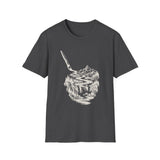 Surreal Artist Shirt, Paintbrush River Illusion Art Tee, Artist Gift, Painter Tee, Vintage Engraving Tee