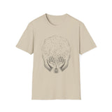 Surreal Celestial Shirt, Star Hands Illusion Art Tee, Moon Phase Tee, Mystical Witchy Gift