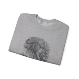 Surreal Cat Sweatshirt, Shadow Tiger Illusion Art Crewneck, Cat Lover Gift, Vintage Engraving Cat Tee