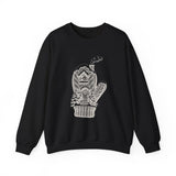 Surreal Christmas Sweatshirt, Mitten Cabin Illusion Art Crewneck, Christmas Gift, Winter Holiday Sweater