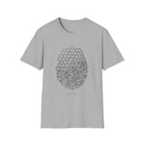 Surreal Beekeeper Shirt, Honeycomb to City Illusion Art Tee, Beekeeping Gift, Beekeeper Tee, Honey Lover Gift