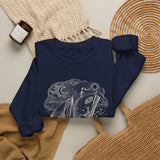 Surreal Bookish Sweatshirt, Book Boat Illusion Art Crewneck, Book Lover Gift, Reader Tee, Dark Academia Shirt