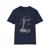Surreal Fantasy Shirt, Lantern Ladder Cloud Illusion Art Tee, Whimsical Dreamer Tee, Fantasy Lover Gift