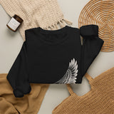 Surreal Pilot Sweatshirt, Airplane Bird Wing Illusion Art Crewneck, Aviation Gift, Vintage Engraving Tee