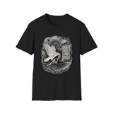 Surreal Bird Shirt, Crow and the Key Illusion Art Tee, Bird Lover Gift, Birdwatching Tee