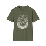 Surreal Music Shirt, Bird Notes Illusion Art Tee, Musician Gift, Piano Guitar Tee