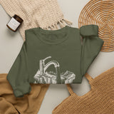 Surreal Mountain Sweatshirt, Faucet Waterfall Illusion Art Crewneck, Hiking Tee, Outdoor Lover Gift