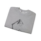 Surreal Fantasy Sweatshirt, Desk Lamp Sun Illusion Art Crewneck, Whimsical Dreamer Tee, Fantasy Lover Gift
