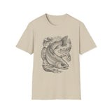 Surreal Forest Shirt, River Fish Illusion Art Tee, Wildlife Nature Tee, Outdoor Lover Gift
