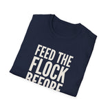 Feed the Flock Before Coffee Shirt, Funny Chicken Keeper Shirt, Chicken Lover Gift, Backyard Chicken Tee, Homestead Gift