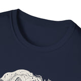 Surreal Celestial Shirt, Moon Phase Moth Illusion Art Tee, Moon Phase Tee, Mystical Witchy Gift