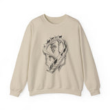 Surreal Cat Sweatshirt, Endless Cat Staircase Illusion Art Crewneck, Cat Lover Gift, Vintage Engraving Cat Tee