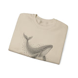 Surreal Bird Sweatshirt, Starling Whale Illusion Art Crewneck, Bird Lover Gift, Birdwatching Tee