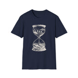 Surreal Travel Shirt, Hourglass Desert Ocean Illusion Art Tee, Adventure Gift, Wanderlust Tee