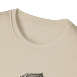 Surreal Farmer Shirt, Starry Barn Illusion Art Tee, Farmer Gift, Farm Tee, Vintage Engraving Tee