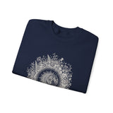 Surreal Celestial Sweatshirt, Eclipse Wreath Illusion Art Crewneck, Moon Phase Tee, Mystical Witchy Gift