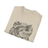 Surreal Forest Shirt, River Fish Illusion Art Tee, Wildlife Nature Tee, Outdoor Lover Gift