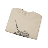Surreal Artist Sweatshirt, Paintbrush River Illusion Art Crewneck, Artist Gift, Painter Tee, Vintage Engraving Tee