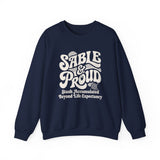 SABLE & Proud Sweatshirt, Funny Crochet Sweatshirt, Crocheter Gift, Yarn Lover Crewneck, Christmas Gift for Crocheter