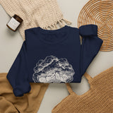 Surreal Bookish Sweatshirt, Storm in a Teacup Illusion Art Crewneck, Book Lover Gift, Reader Tee, Dark Academia Shirt