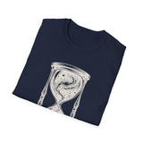 Surreal Celestial Shirt, Star Hourglass Illusion Art Tee, Moon Phase Tee, Mystical Witchy Gift