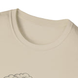 Surreal Ocean Shirt, Sky Whale Illusion Art Tee, Whale Sea Life Tee, Beach Lover Gift