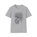 Surreal Music Shirt, Trumpet Garden Illusion Art Tee, Musician Gift, Piano Guitar Tee