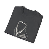 Surreal ER Nurse Shirt, Stethoscope to Road Illusion Art Tee, ER Nurse Gift, Emergency Nurse Tee, Nurse Week Gift