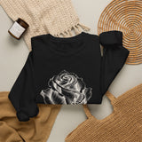 Surreal Garden Sweatshirt, Rose Staircase Illusion Art Crewneck, Gardener Gift, Botanical Plant Tee