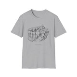 Surreal Dental Hygienist Shirt, Teeth to Mountains Illusion Art Tee, RDH Gift, Dental Hygiene Tee