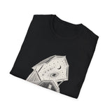 Surreal Farmer Shirt, Starry Barn Illusion Art Tee, Farmer Gift, Farm Tee, Vintage Engraving Tee