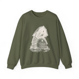 Surreal Farmer Sweatshirt, Starry Barn Illusion Art Crewneck, Farmer Gift, Farm Tee, Vintage Engraving Tee