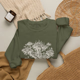 Surreal Fantasy Sweatshirt, Tree City Illusion Art Crewneck, Whimsical Dreamer Tee, Fantasy Lover Gift