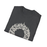 Surreal Christmas Shirt, Wreath Village Illusion Art Tee, Christmas Gift, Winter Holiday Tee