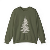 Surreal Christmas Sweatshirt, Christmas Tree Staircase Illusion Art Crewneck, Christmas Gift, Winter Holiday Sweater