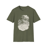 Surreal Bird Shirt, Heron Constellation Illusion Art Tee, Bird Lover Gift, Birdwatching Tee
