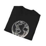 Surreal Travel Shirt, Globe Hot Air Balloon Illusion Art Tee, Adventure Gift, Wanderlust Tee