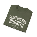 Sleeping Bag Burrito Shirt, Funny Camper Shirt, Camper Gift, Camping Tee, Outdoor Lover Gift