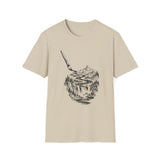 Surreal Artist Shirt, Paintbrush River Illusion Art Tee, Artist Gift, Painter Tee, Vintage Engraving Tee