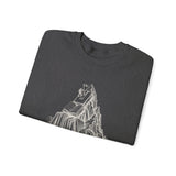 Surreal Bookish Sweatshirt, Book Mountains Illusion Art Crewneck, Book Lover Gift, Reader Tee, Dark Academia Shirt