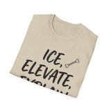 Ice, Elevate, Explain Shirt, Funny Physical Therapy Shirt, PT Gift, Physical Therapist Tee, Rehab Team Gift