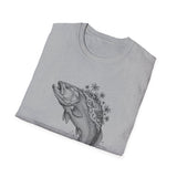 Surreal Angler Shirt, Fish to Island Illusion Art Tee, Fishing Gift, Angler Tee, Fisherman Gift