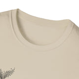 Surreal Bird Shirt, Starling Whale Illusion Art Tee, Bird Lover Gift, Birdwatching Tee