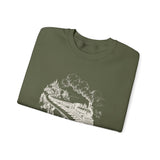 Surreal Music Sweatshirt, Piano Key Train Bridge Illusion Art Crewneck, Musician Gift, Piano Guitar Tee