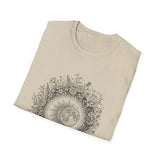 Surreal Celestial Shirt, Eclipse Wreath Illusion Art Tee, Moon Phase Tee, Mystical Witchy Gift