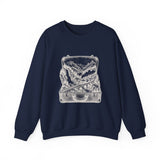 Surreal Travel Sweatshirt, Suitcase Valley Illusion Art Crewneck, Adventure Gift, Wanderlust Tee